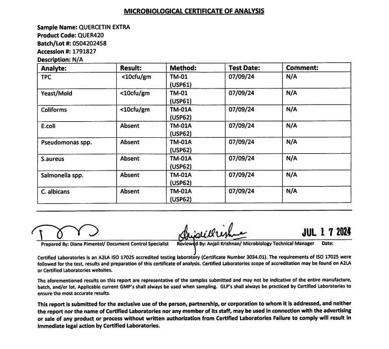 Quercetin Extra